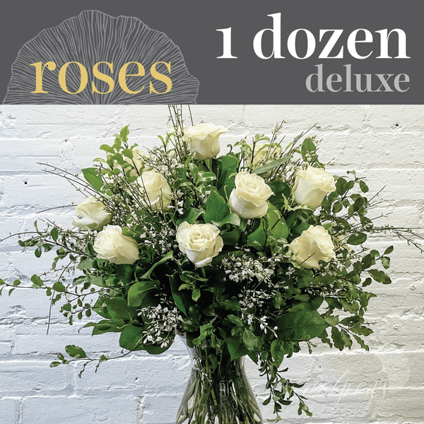 White Roses - Dozen (Deluxe)