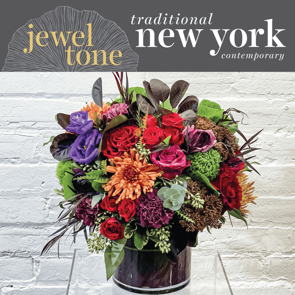 New York Contemporary, Jewel Tone - Floral Arrangement (Premium)