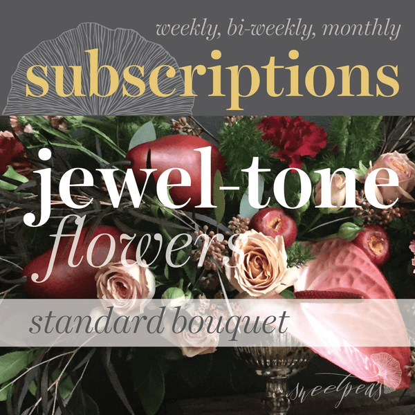 Floral Subscriptions - Jewel Tone Bouquet (Standard)