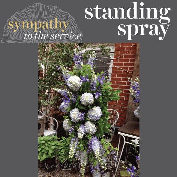 Sympathy - Standing Spray (Blue)