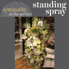 Sympathy - Standing Spray (White & Yellow)