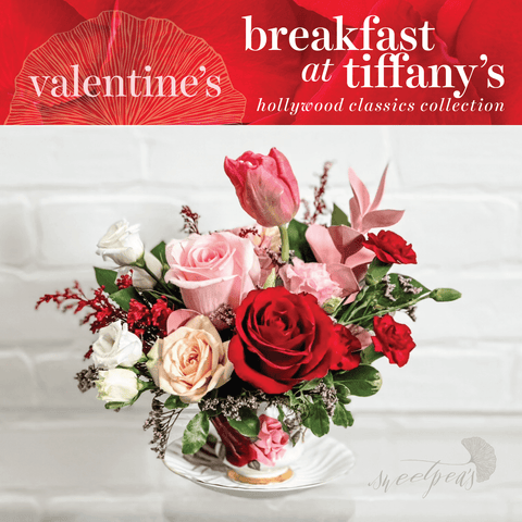 Valentine's - Breakfast at Tiffany's (Vintage Teacup)