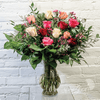 Valentine's Mix Roses - Dozen (Deluxe)