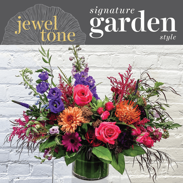 Garden Style, Jewel Tone - Floral Arrangement (Premium)