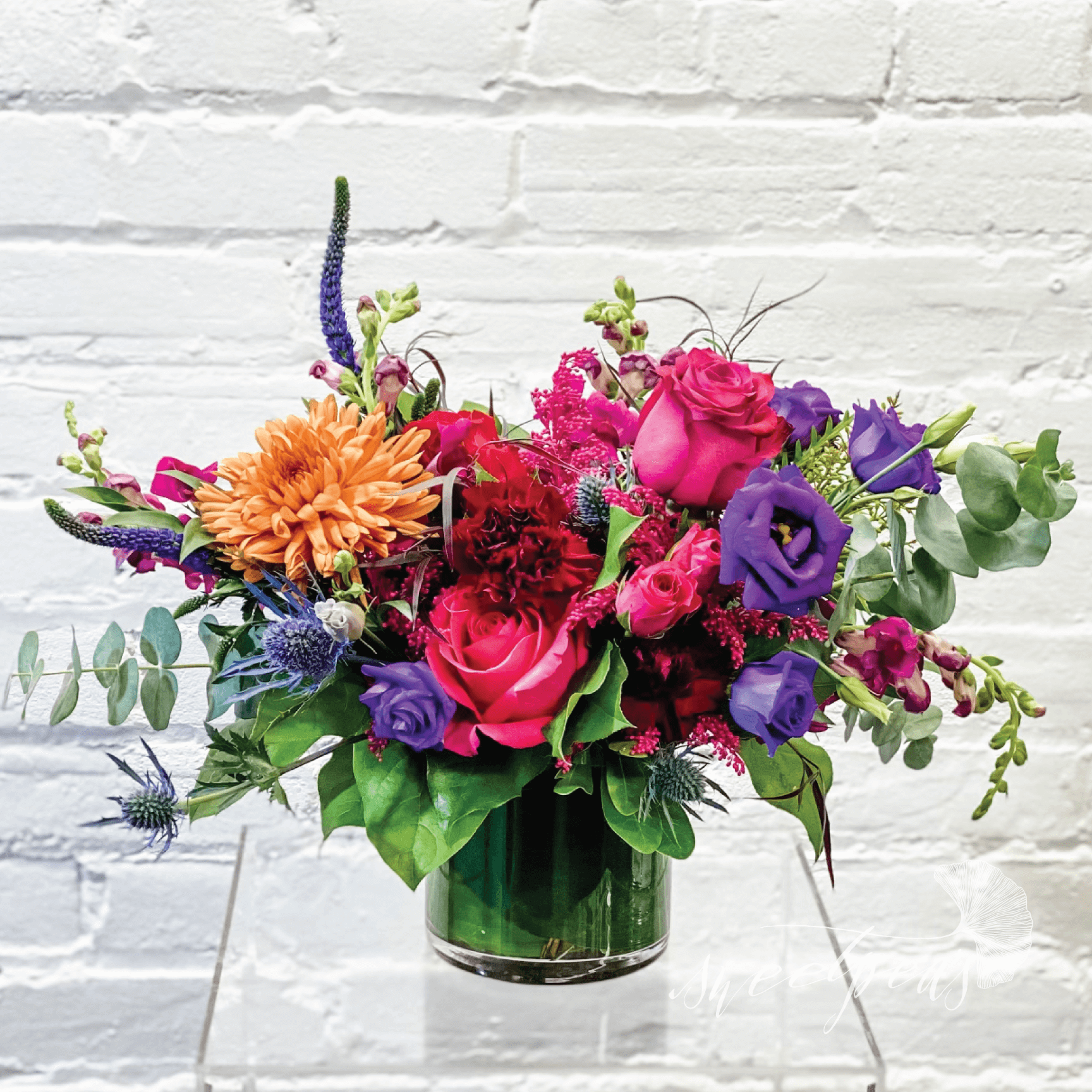 Toronto Flower Delivery - Modest Jewel Tone Garden Style Floral Arrangement