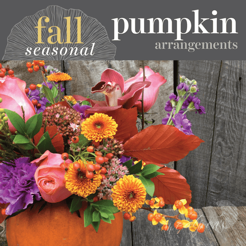 Seasonal, Fall - Pumpkin Floral Arrangement
