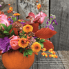 Seasonal, Fall - Pumpkin Floral Arrangement