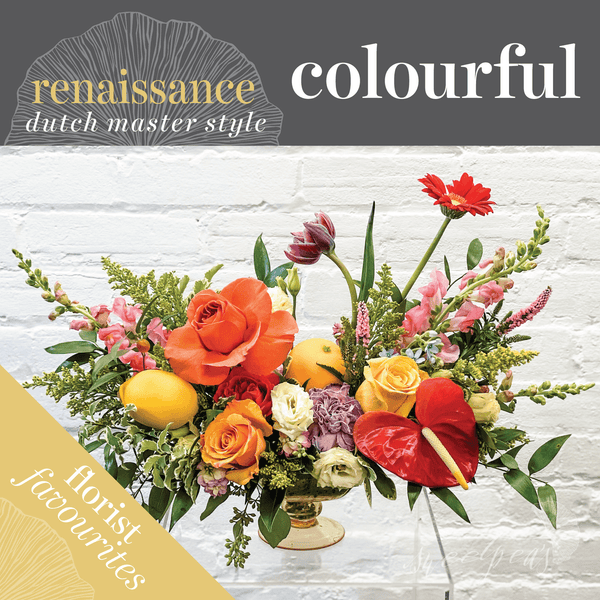Renaissance, Dutch Master Inspired - Floral Arrangement (Colourful)