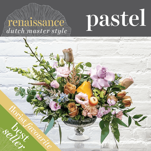 Renaissance, Dutch Master Inspired - Floral Arrangement (Pastel)